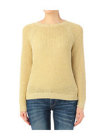 ラメミックスニットプルオーバー/イエロー系(032)