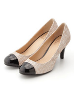 切り替えコンビパンプス/ホワイトコンビ