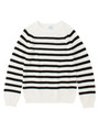 Letroyes CREWNECK LOW GAUGE KNIT STRIPE/ブラック(119)