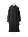 ダブルモッサトラペーズコート/ブラック(019)