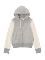 レース切り替えジップアップパーカ/ライトグレー(911)