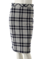 【Edit Sheen】Springチェックペンシルスカート/ネイビー