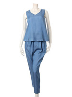 【美人百花掲載】S・デニム／コンビネゾン/デニム/ブルー