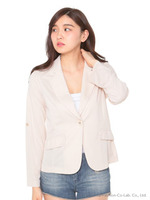 カットジャケット/ベージュ