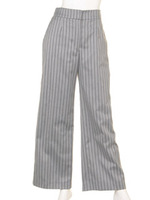 ストライプワイドパンツ/柄GRY