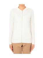 テープ使いコットンジップパーカ/ホワイト(003)