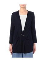 天竺カーディガン/ネイビー(093)