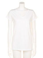 TXCC LOGO V-NECK POCKET TEE/ASH