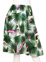 Tropical Cruise Skater Skirt/WHITE