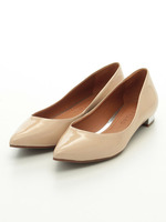 【CARRANO】ポインテッドエナメルパンプス/ベージュエナメル