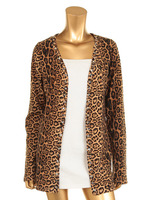 クロスピラミッドスタッズカーディガン/ブラウン