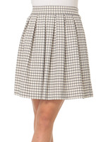 チェック織りタックSK/コン