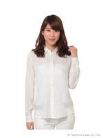 モダールシルクレギュラーシャツ/オフホワイト