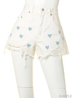I'M IN LOVE ME DENIM SHORTS/INDIGO