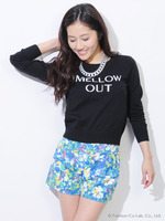 MELLOW OUTニットTOP/GRAY