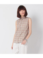 Violet Buffalo Wallows Ladys 綿ローンチェックシャ/ベージュ系(805)