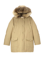 WOOLRICH ファーダウンコート/ベージュ(052)