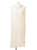 【BIJ】 スラブ裏毛ミディOP/オフホワイト