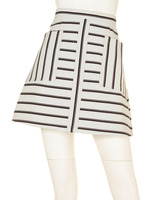 【FEMININE】切替台形SK/カーキ