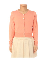 コットンパール調ボタンニットカーディガン/ナチュラル(050)