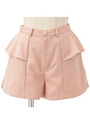 スソカーブショートパンツ/ピンク