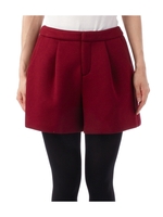 タックショートパンツ/ボルドー(064)