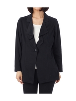 ドレープ衿ライトジャケット/ネイビー(093)