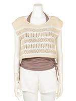 【NATURAL BEAUTY】ニットボーダー４点セット/グレー