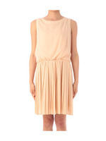 ノースリーブプリーツワンピース/ピンク系(071)