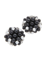 パールビジューシューズクリップ/ブラック(019)