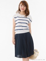 プリーツスカート/シロ