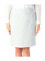 ラメツイード調スカート/ブルー系(424)