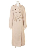 ロングトレンチコート/ベージュ