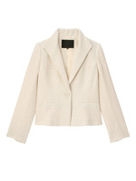 一つボタンツイードジャケット/ネイビー(493)