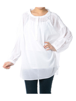 綿ローンチュニックワンピース/ホワイト(011)