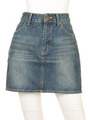 STAR POCKET JEAN SKIRT/LtINDIGO