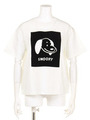 【PEANUTS×ROSE BUD】FLOCK PRINT C/N S/S-T/WHT/SNOOPY