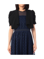 ジョーゼットボレロ丈ブラウス/ピンク系(070)