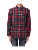 チェックネルシャツ/ネイビー(293)