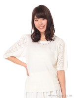 ビジュー付柄編みプルオーバー/ネイビー