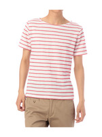 ボーダージャージプルオーバー/レッド系(363)