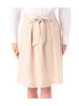 リボン使いシフォンプリーツスカート/ライトベージュ(051)