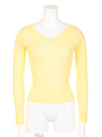BASIC VNECK/イエロー