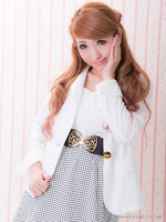 ☆NEWS PAPER掲載☆背中おリボン付レースジャケット/ホワイト