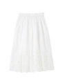 1/2 Un-Demi カットワークフレアスカート/ホワイト(001)