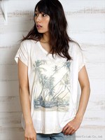 Beach Photo ドルマンTシャツ/柄Ａ