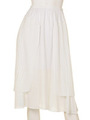 sidepeplum skirt/white