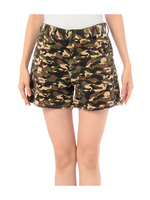 コーデュロイフレアショートパンツ/カーキ系(823)