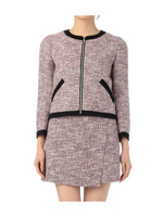 ファンシーツイードジャケット/レッド系(062)