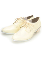 ホワイトソールレースアップシューズ/ホワイト(004)